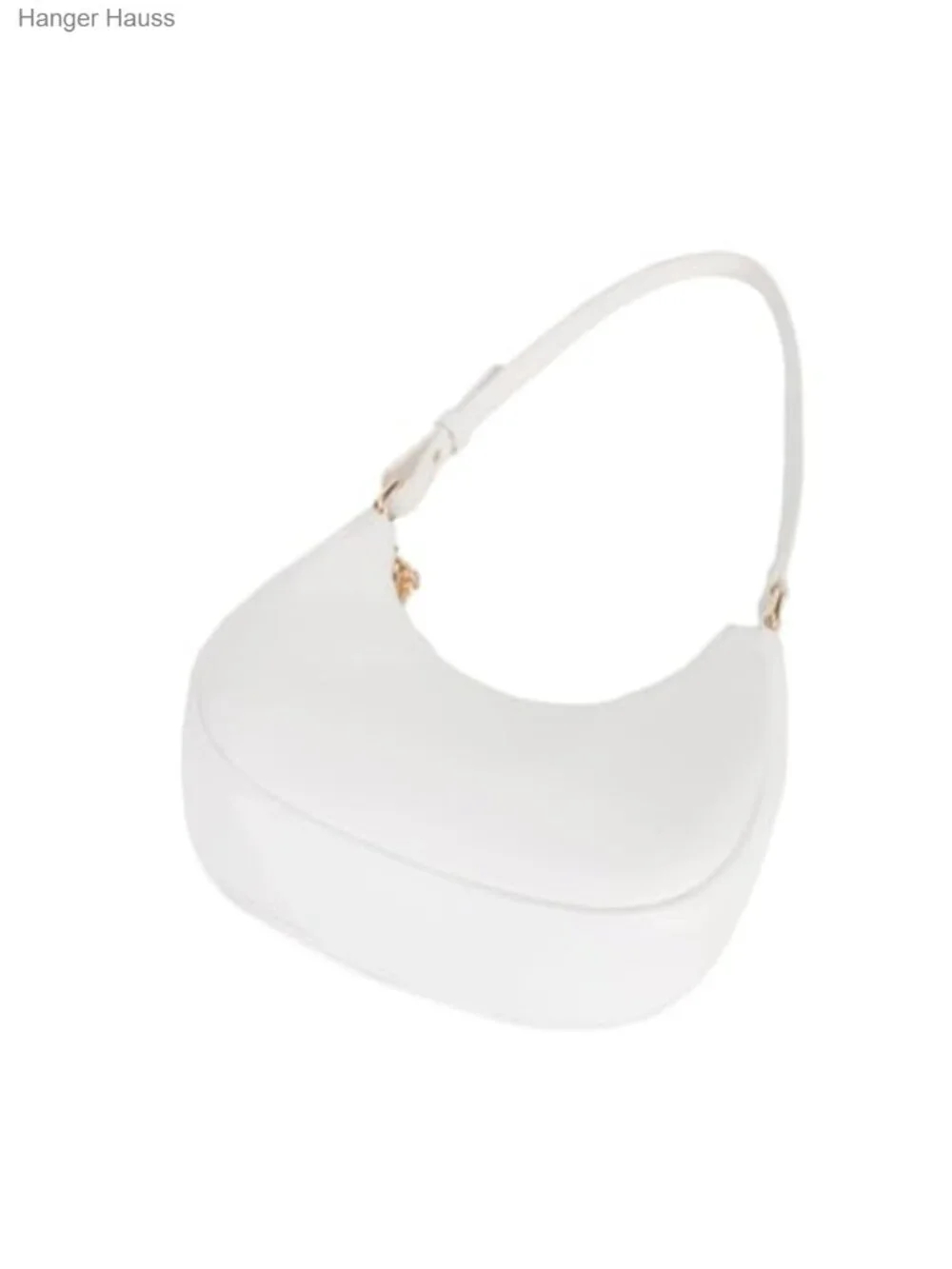 PU Leather Crescent Hobo Bag Women's Mini Handbag Zipper Closure